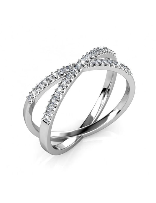 Anillo X - Plata y Cristal - Image 3