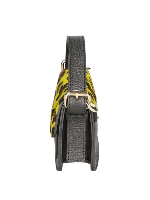 Gave Lux Clutch bag women LEOPARD YELLOW
