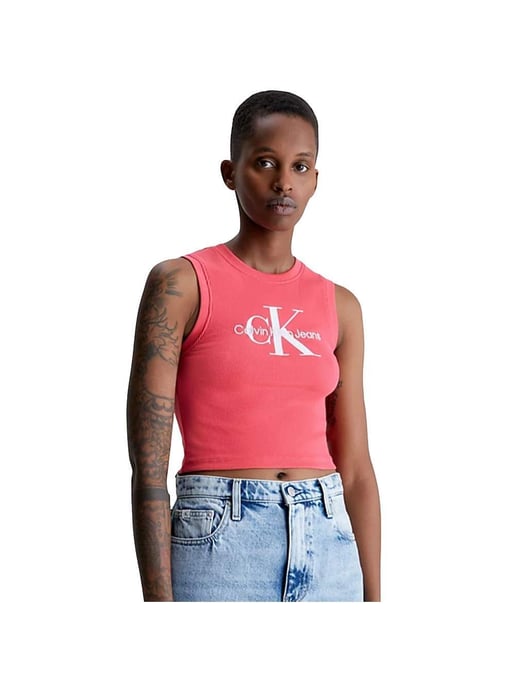 Camiseta sin mangas clásica con logotipo frontal de Calvin Klein para mujer - Image 2