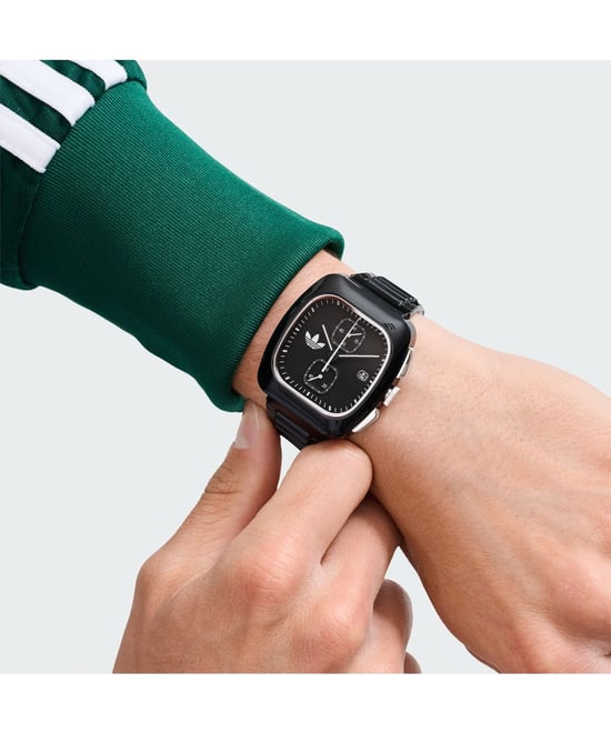 Adidas Originals Retro Wave Two Chrono Unisex's Black Watch AOSY24533 - Image 4