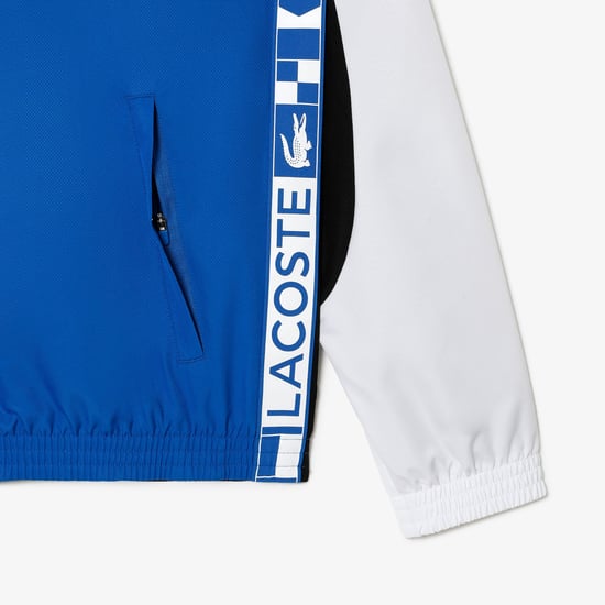 Men's Lacoste Sport Colourblock Tennis Jacket in Blue - Image 3