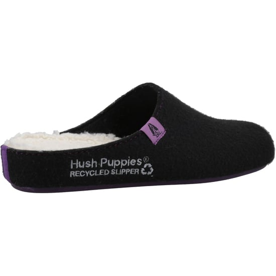 Hush Puppies The Good 90% Recycled RPET Polyester Women's Black Slippers - Image 2