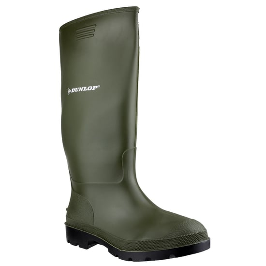 Dunlop Price Master Green Wellington Waterproof Wellie Boots