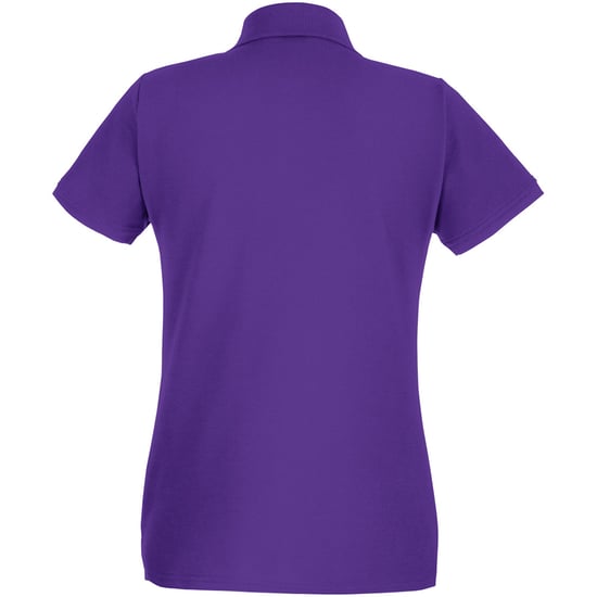 Fruit Of The Loom Ladies Lady-Fit Premium Short Sleeve Polo Shirt (Purple) - Image 2