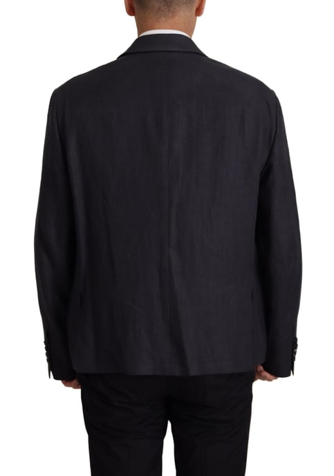 Blazer Formal de Lino Azul de Dolce & Gabbana para Hombre - Image 5