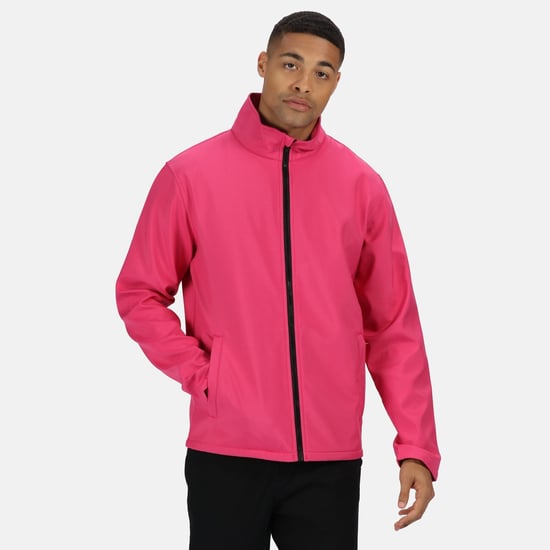 Regatta Standout Mens Ablaze Printable Softshell Jacket (Hot Pink)
