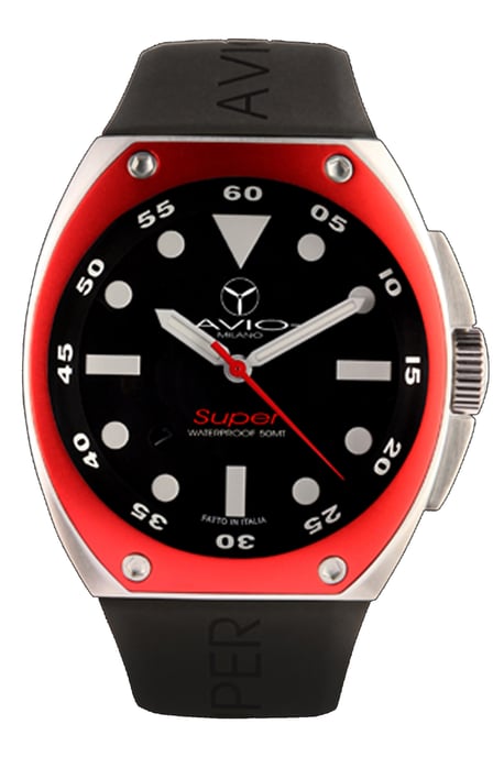 Avio milano: mens super black watch