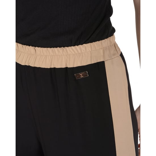 19V69 Italia Womens Pants Multicolor PANTALONE MONACO CAMMELLO NERO - Image 2