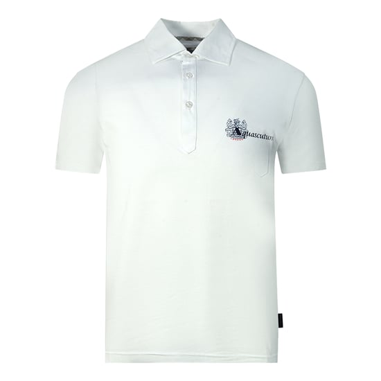 Polo blanco con logotipo de Aquascutum Aldis Brand London - Image 1