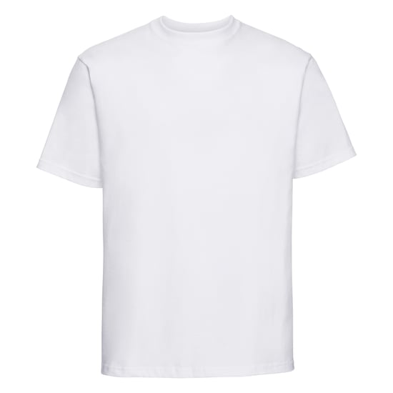 Russell Europe Mens Classic Heavyweight Ringspun Short Sleeve T-Shirt (White) - Image 1