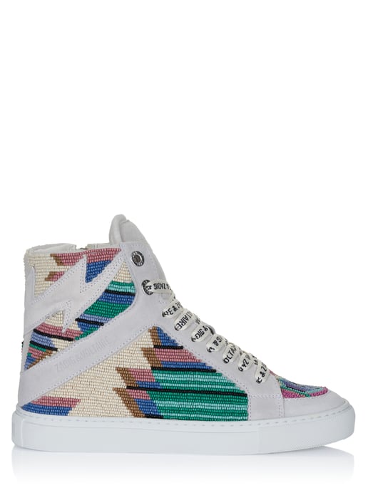 Zadig Voltaire Zapatos High Flash Folk Beads blanco - Image 1