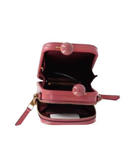 Marc Jacobs The Vanity Crossbody Bag in Pink Leather - Image 5