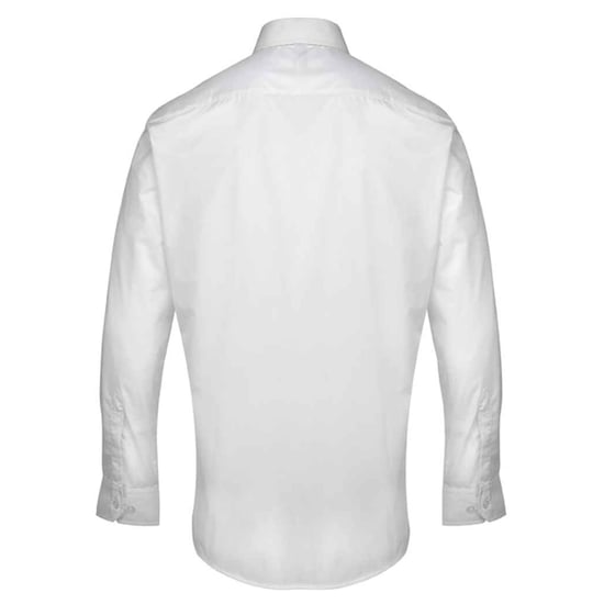Premier Supreme Heavier Weight Poplin Long Sleeve Work Shirt (White) - Image 2