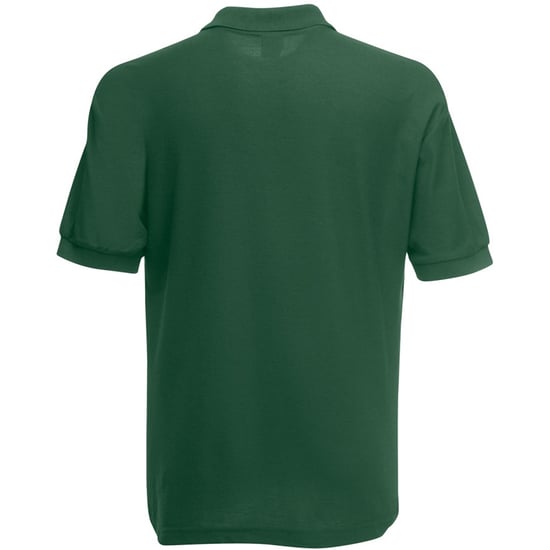 Fruit of the Loom Childrens/Kids Pique Short-Sleeved Polo Shirt (Bottle Green) - Image 2