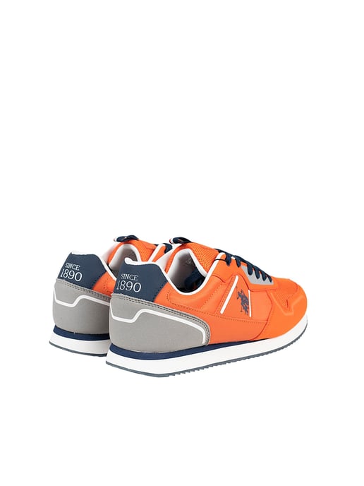 U.S. Polo Assn. Sneaker Nobil004 Men's Orange - Image 3
