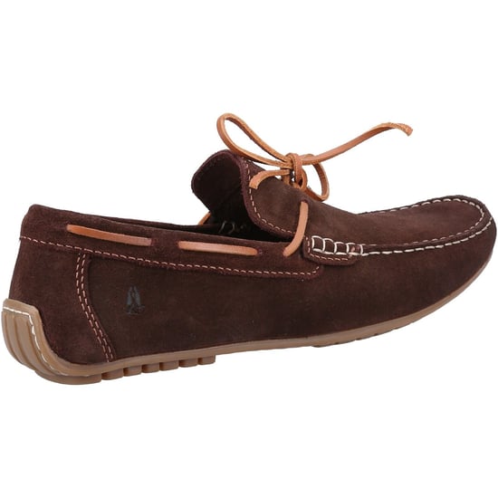 Hush Puppies Reuben Suede Men's Brown Boat Shoes - Image 2