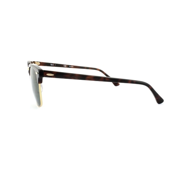Gafas de sol Ray-Ban Clubmaster 3016 990/58 Rojo Habana Verde Polarizado Grande - Image 3