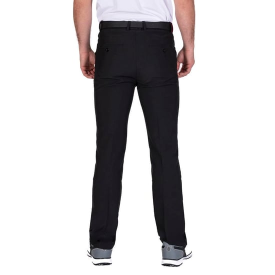 Island Green Mens Tour Stretch Tapered Leg Golf Trousers (Black) - Image 5