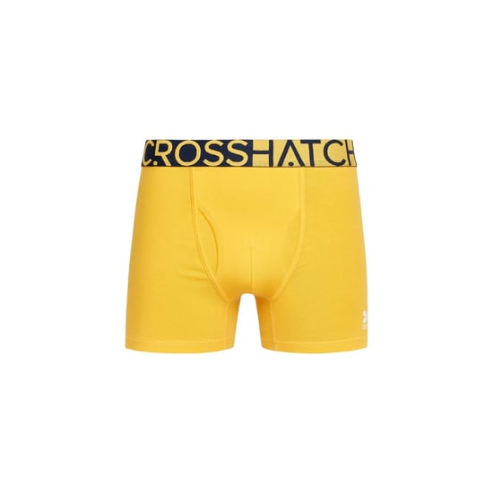 Crosshatch Mens Typan Boxer Shorts (Pack of 3) (Yellow) - Image 3