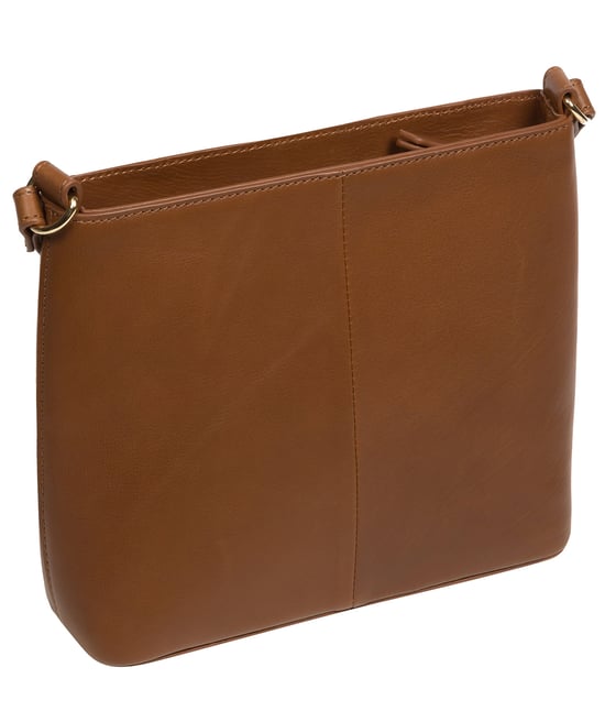 'Kali' Chestnut Nappa Leather Cross Body Bag