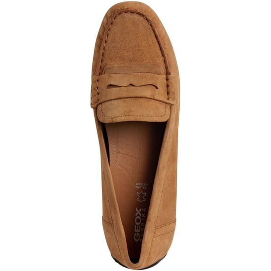 Geox D Kosmopolis Suede Women's Camel Moccasins Shoes - Image 4