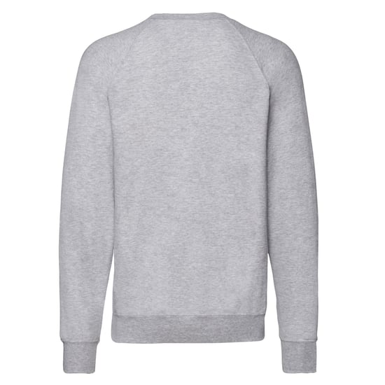 Fruit of the Loom Unisex Adult Lightweight Raglan Sweatshirt (Heather Grey) - Image 2