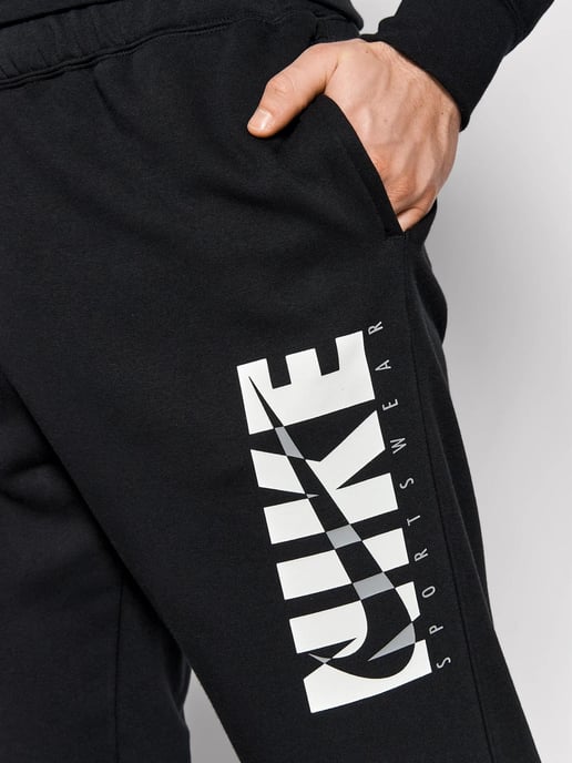Chándal tipo jersey con capucha y forro polar en negro de Nike para hombre - Image 6