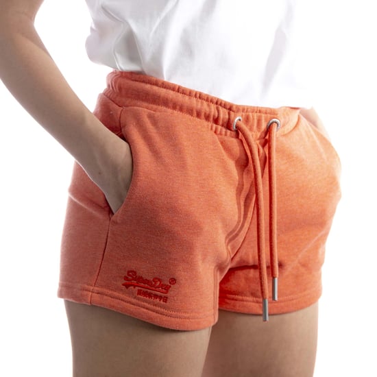 Super Dry Vintage Shorts Logo Emb Jersey Orange