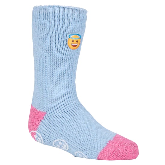 Calentadores - Calcetines de invierno antideslizantes 2.3 TOG para niños - Emoji cara de ángel - Image 1