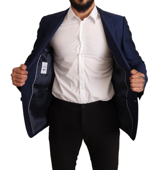 Chaqueta Slim Fit Azul Marino para Hombre Dolce & Gabbana Blazer MARTINI - Image 5