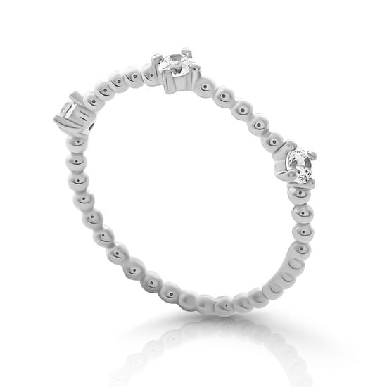 Orphelia 'Sparkle' Women's 925 Sterling Silver Ring - Silver ZR-7530 - Image 2