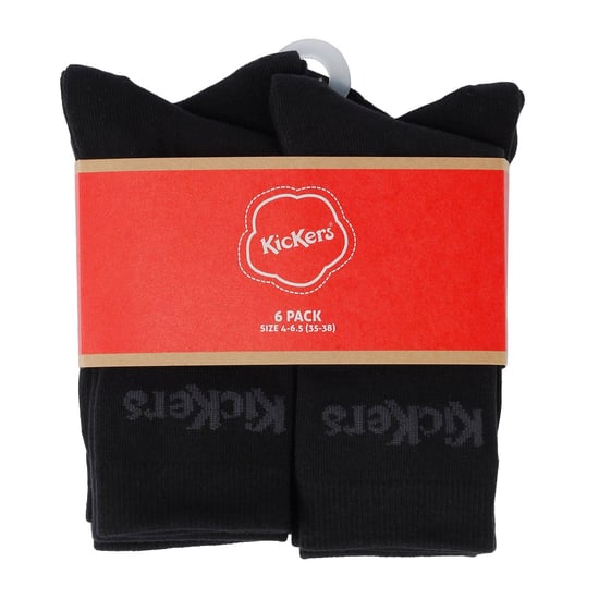 Kickers 6 PK Black Socks - Image 1