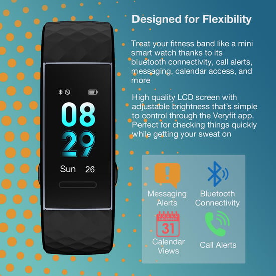 Aquarius Waterproof iP67 Fitness Tracker Black