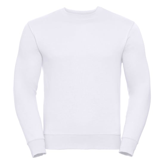 Russell Mens Authentic Sweatshirt (Slimmer Cut) (White) - Image 1