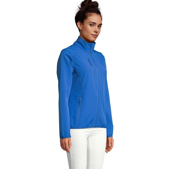SOLS Womens/Ladies Falcon Zipped Soft Shell Jacket (Royal Blue) - Image 3