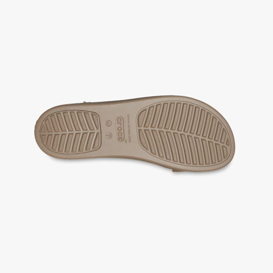 206453-2EL BROOKLYN LOW WEDGE Womens Sandals Latte/Mushroom - Image 4