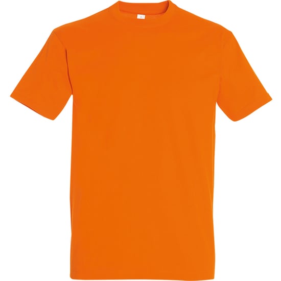 SOLS Mens Imperial Heavyweight Short Sleeve T-Shirt (Orange) - Image 1