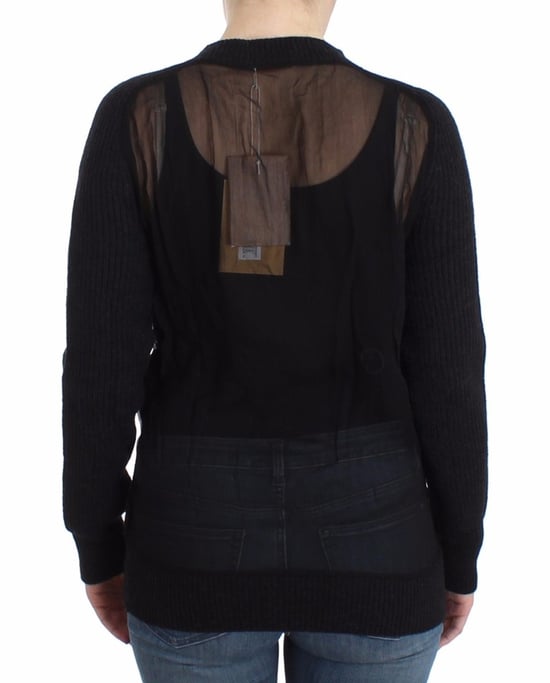 Cárdigan de lana negro para mujer de John Galliano - Image 3
