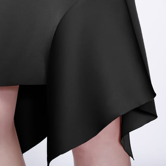 Straight skirt with flared ruffles alongside - Image 3