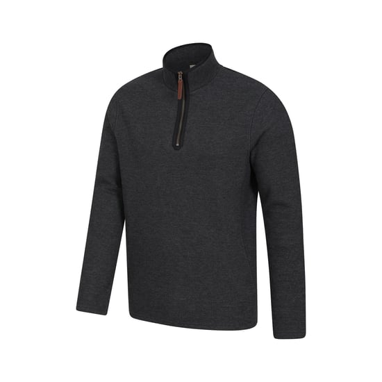 Mountain Warehouse Mens Beta Contrast Zip Top (Charcoal)