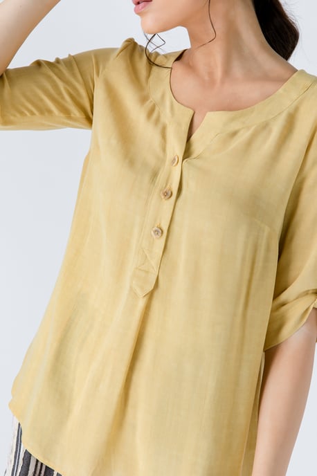 Blusa de aspecto lino - Image 5
