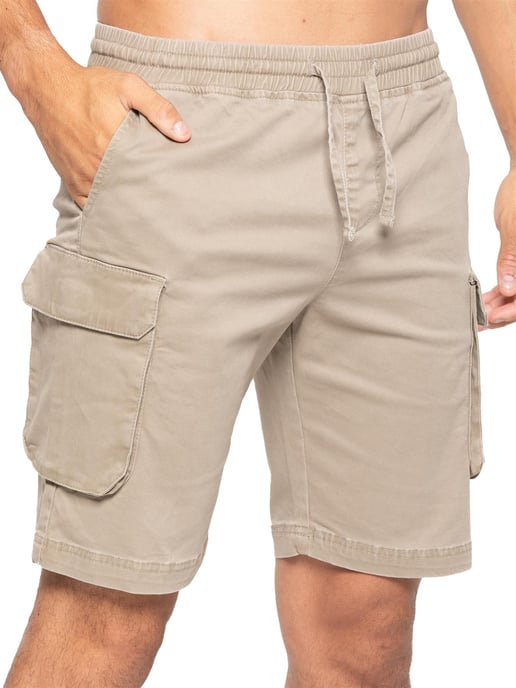Enzo | Pantalones cortos cargo para hombre - Beige - Image 3