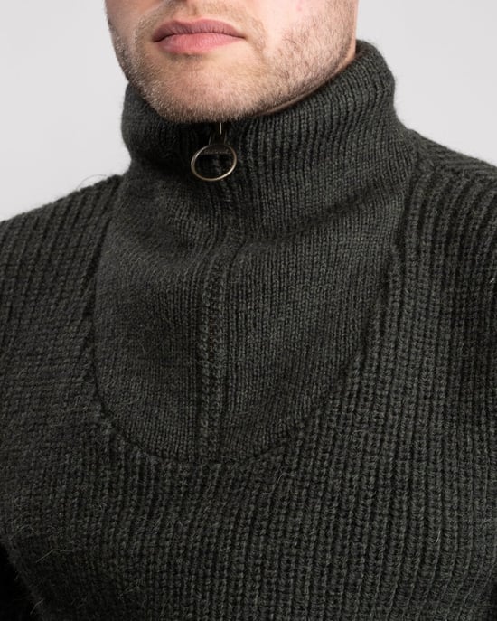 Barbour New Tyne Mens Half-Zip Jumper - Image 2