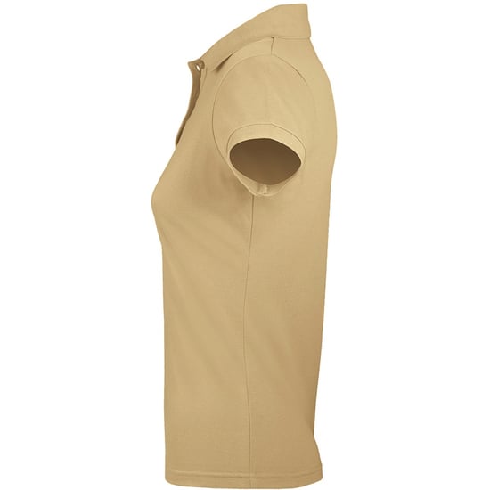 SOLs Womens/Ladies Prime Pique Polo Shirt (Sand) - Image 3