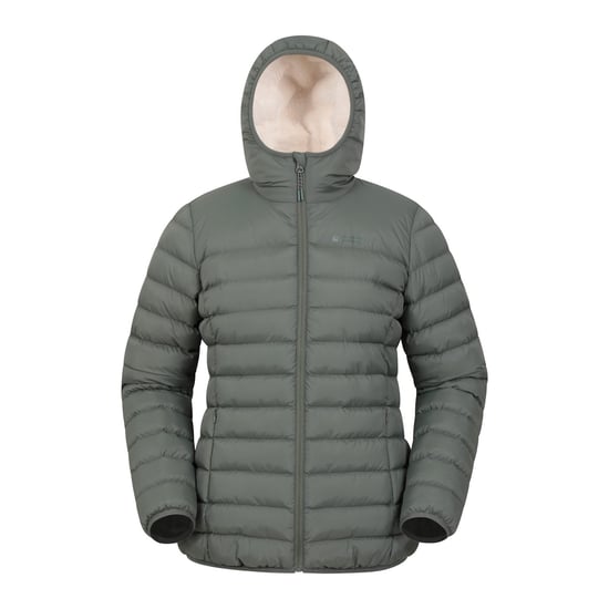 Mountain Warehouse Womens/Ladies Faux Fur Lined Padded Jacket (Khaki Green) - Image 1