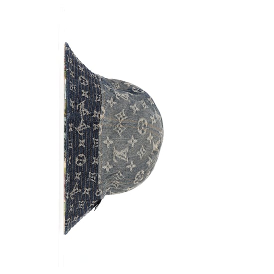 Louis Vuitton Monogram Tapestry Reversible Bucket Hat in Blue Denim - Image 5