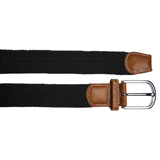 Asquith & Fox Mens Woven Braid Stretch Belt (Black) - Image 2