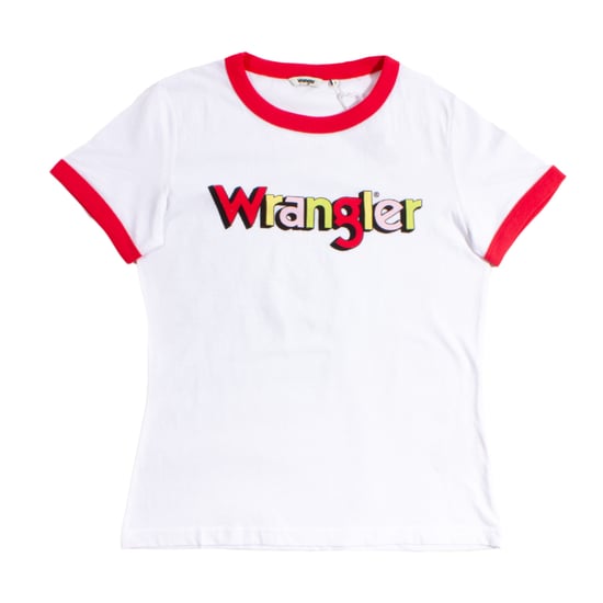 Wrangler Pink Paradise Ringer T-Shirt - Image 1