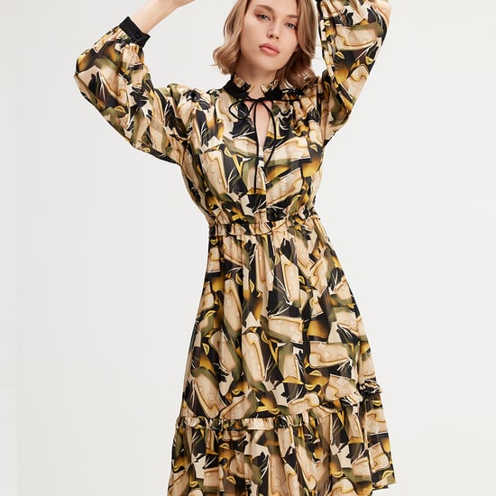 Tunic dress with graphic print - Image 2