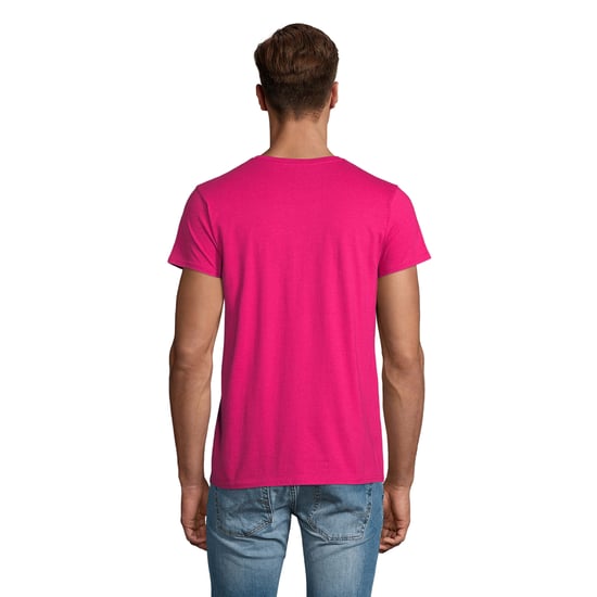 SOLS Mens Pioneer Organic Cotton T-Shirt (Fuchsia) - Image 2